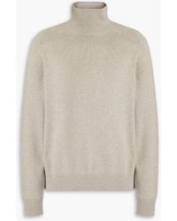 Studio Nicholson - Merino Wool And Cotton-blend Turtleneck Sweater - Lyst