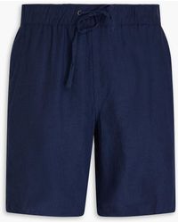 Onia - Mid-length Linen-blend Swim Shorts - Lyst