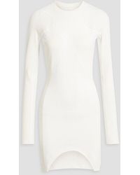 Dion Lee - Ribbed Cotton-jersey Mini Dress - Lyst