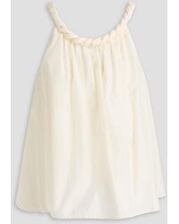 Loulou de Saison - Garino Braided Cotton And Silk-blend Top - Lyst