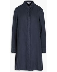 James Perse - Linen Mini Shirt Dress - Lyst