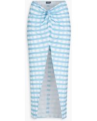 Jacquemus - Nodi Knotted Gingham Pareo - Lyst