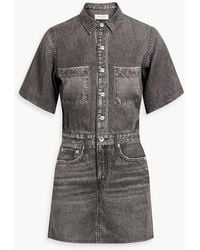 Rag & Bone - Printed Tm Mini Shirt Dress - Lyst