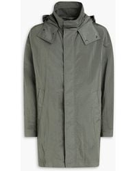 Canali - Crinkled Shell Hooded Parka - Lyst
