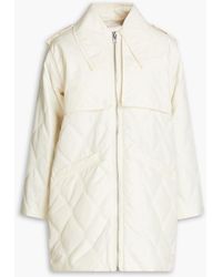 Ganni - Quilted Shell Jacket - Lyst