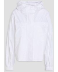Theory - Cotton-Blend Hooded Jacket - Lyst