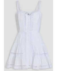 Charo Ruiz - Lenora Tiered Cotton-Blend Mini Dress - Lyst