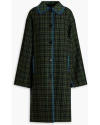 Marni - Checked Wool-blend Coat - Lyst