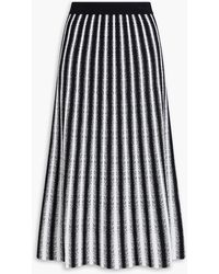 Diane von Furstenberg - Soho Striped Stretch-Knit Midi Skirt - Lyst