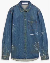 Helmut Lang - Painted Denim Shirt Jacket - Lyst