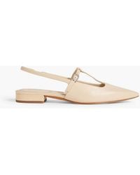 Vince - Leather Slingback Point-toe Flats - Lyst