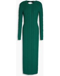 Ronny Kobo - Eire Open-back Cable-knit Midi Dress - Lyst