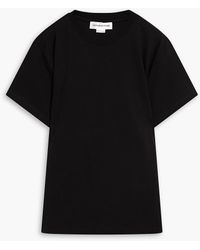 Victoria Beckham - Twisted Organic Cotton-jersey T-shirt - Lyst
