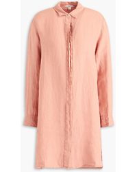 James Perse - Linen Mini Shirt Dress - Lyst