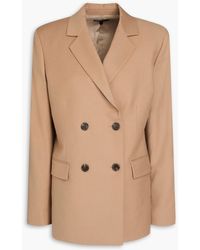 Theory - Double-breasted Wool-twill Blazer - Lyst