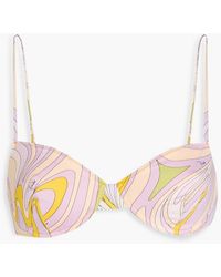 Emilio Pucci - Printed Underwired Bikini Top - Lyst