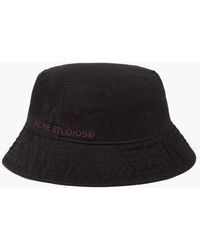 Acne Studios - Embroidered Cotton-twill Bucket Hat - Lyst
