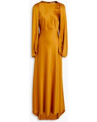 ROKSANDA - Washed-silk Maxi Dress - Lyst