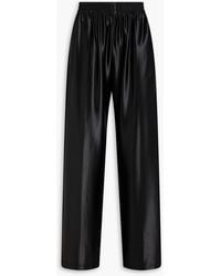 T By Alexander Wang - Metallic Stretch-Jersey Track Pants - Lyst