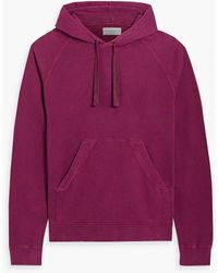 Officine Generale - Octave Cotton And Lyocell-blend Fleece Hoodie - Lyst