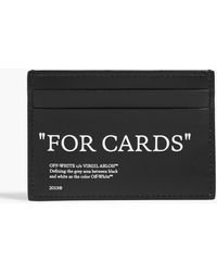 Off-White c/o Virgil Abloh - Quote Bookish Printed Leather Cardholder - Lyst