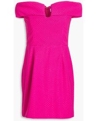 Rebecca Vallance - Last Dance Off-the-shoulder Embellished Tulle Mini Dress - Lyst
