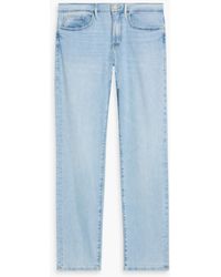 FRAME - Jeans mit schmalem bein aus denim in distressed-optik - Lyst