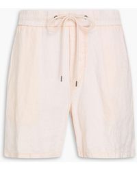 James Perse - Linen Drawstring Shorts - Lyst