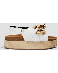 JW Anderson - Sandalen aus leder mit kettenverzierung - Lyst