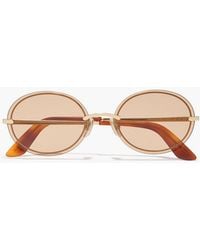 Zimmermann - Oval-Frame Metal Sunglasses - Lyst