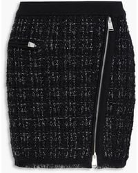 Jonathan Simkhai - Metallic Bouclé-Tweed Mini Skirt - Lyst