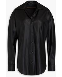 Enza Costa - Faux Leather Shirt - Lyst