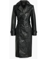 Muubaa - Cassie Belted Leather Trench Coat - Lyst