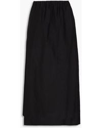 Loulou de Saison - Carmen Cotton And Silk-blend Midi Skirt - Lyst
