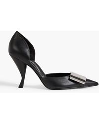 Sergio Rossi - Sr Miroir 90 Embellished Leather Pumps - Lyst