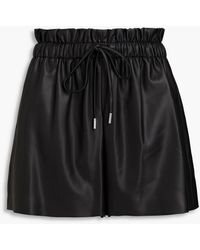 Boutique Moschino - Faux Leather Shorts - Lyst