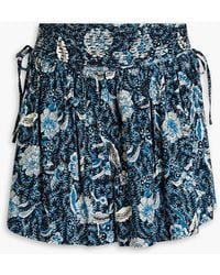 Ulla Johnson - Zev Floral-print Cotton-blend Shorts - Lyst