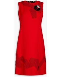 Dolce & Gabbana - Kleid aus einer wollmischung mit verzierung - Lyst