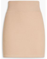 Enza Costa - Ribbed Jersey Mini Skirt - Lyst
