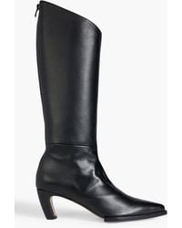 FRAME - Le Parker Leather Knee Boots - Lyst