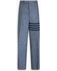 Thom Browne - Striped Wool-Tweed Suit Pants - Lyst