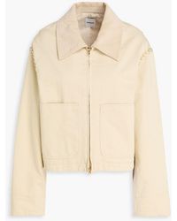 Sandro - Embellished Cotton-twill Jacket - Lyst
