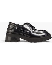 BY FAR - Stanley Polished Leather Brogues - Lyst