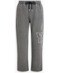Off-White c/o Virgil Abloh - Printed French Cotton-Terry Sweatpants - Lyst