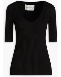 By Malene Birger - Ajunie Ribbed Ecovero-blend Sweater - Lyst