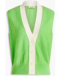 Sandro - Two-tone Wool Ad Cashmere-blend Vest - Lyst