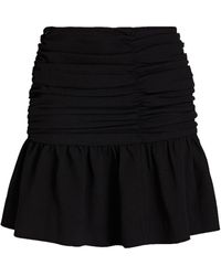 Ganni - Crepe Mini Skirt - Lyst