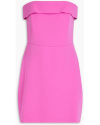 Veronica Beard - Maire Strapless Crepe Mini Dress - Lyst