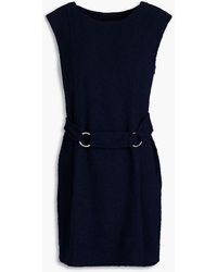 Boutique Moschino - Cotton-blend Bouclé-tweed Mini Dress - Lyst