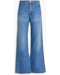 Victoria Beckham - Hoch sitzende jeans mit weitem bein - Lyst